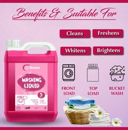 EROSKET High-Quality Laundry Liquid,Suitable for Top-Load Washing Machine Multi-Fragrance Liquid Detergent