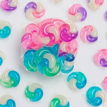 K2SQUARE Concentrated Detergent Pods for Fabric Care,for front & top load machine(50 Pcs) Fresh Liquid Detergent