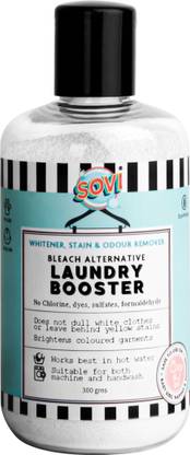 SOVI Laundry Booster Whitener, Brightener, Odor & Stain Remover, Safe for Baby Clothe Citrus Liquid Detergent