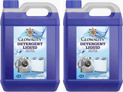 GLOWALITY DS 5Ltr+5Ltr liquid detergent Aqua Liquid Detergent Classic Liquid Detergent