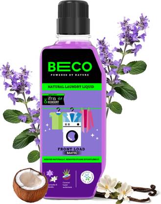 Beco Front Load Laundry Liquid Detergent, Coconut based ,Lavender and Vanilla Extract Lavender Liquid Detergent