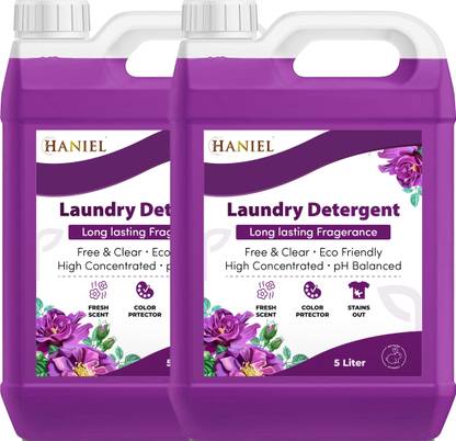 HANIEL Liquid for Fabric Care Suitable for Top and Front Load Machine(Purple) Lavender Liquid Detergent