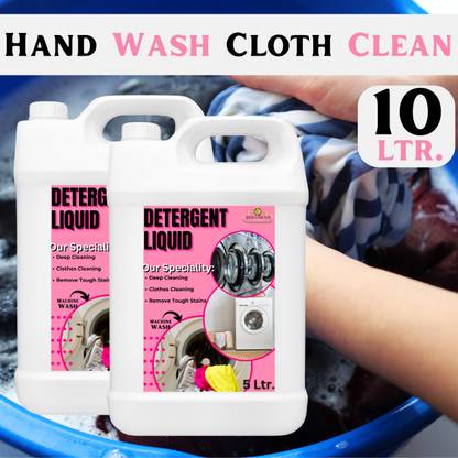 KYARA DREAMS Washing Machine Liquid Detergent 10L Germs Cleaning & Cloth Safe Rose Liquid Detergent