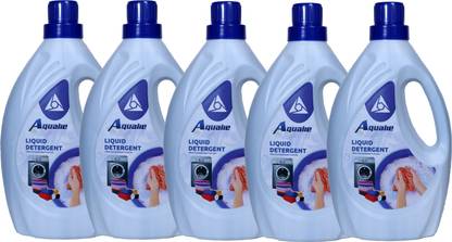 Aqualie Liquid Detergent 1ltr Bottle (Pack of 5) Multi-Fragrance Liquid Detergent