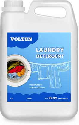 Volten Liquid Detergent For all Type Of Cloth,Handwash & Machine LiquidTop&Front Load Aqua Liquid Detergent
