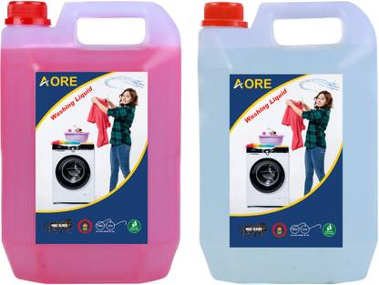 AORE Pink and White Liquid Washing Detergent Multi-Fragrance Liquid Detergent