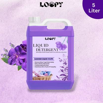 Loopy Environmentally Sustainable Laundry Liquid Top & Front Load Washing Machine Lavender Liquid Detergent
