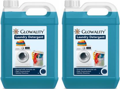GLOWALITY Super Matic Machine Detergent With Fresh Fragrance combo Classic Liquid Detergent
