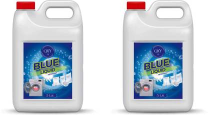 OXY 12 Blue Liquid Detergent Laundry Wash for Professional Fabric Care (5+5 Ltr) Aqua Liquid Detergent
