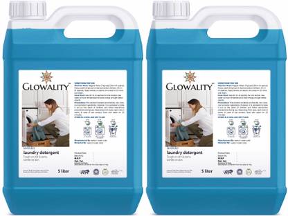 GLOWALITY DREAMS FRONT LOAD WASHING MACHINE FRESH BLUE LIQUID DETERGENT COMBO Classic Liquid Detergent