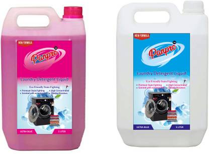 PanPro Combo 5L White+5L White MIX FLOWER Washing machine liquid detergent Multi-Fragrance Liquid Detergent