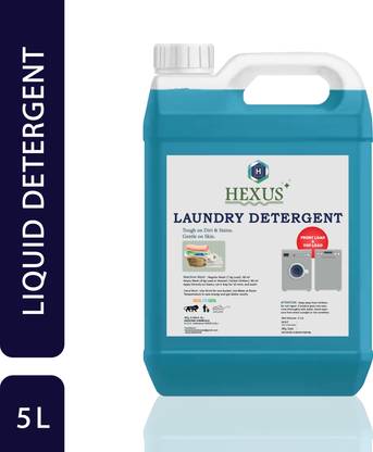 HEXUS Liquid Detergent 5 Liter , Suitable for Front Load and Top Load Washing Machine Floral Liquid Detergent