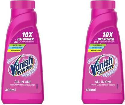 वनीश 10x oxi action 400 ml X 2 लिक्विड डिटर्जेंट