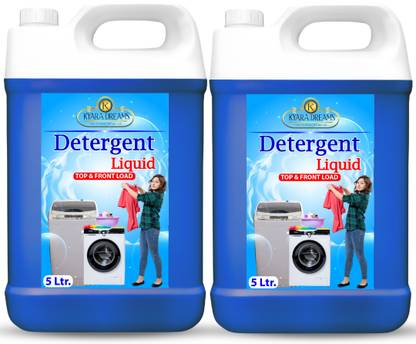 KYARA DREAMS Washing Machine Liquid Detergent 10 Ltr Blue Extra Softness Detergent Multi-Fragrance Liquid Detergent