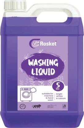 EROSKET Washing machine liquid detergent top load and front load -Purple (5 Ltr) Multi-Fragrance Liquid Detergent
