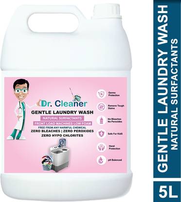 Dr Cleaner Gentle Liquid Detergent (5 L)-Top Load Machine Jasmine Liquid Detergent Jasmine Liquid Detergent