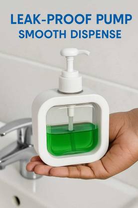 Pink Tokri SNAPSINK handwash dispenser ( WHITE) 300 ml Gel, Lotion, Soap, Shampoo, Liquid Dispenser