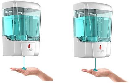 ZAP Automatic Soap Dispenser Wall Mount Motion Sensor Hand Dispenser 750ml Pack of 2 750 ml Conditioner, Gel, Liquid, Shampoo, Sanitizer Stand, Soap Dispenser
