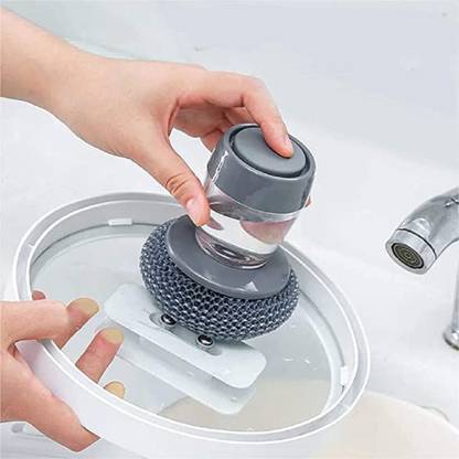 ZOMBULA Tar Brush Dish Cleaning with Liquid Dispensar 10 L Liquid Dispenser
