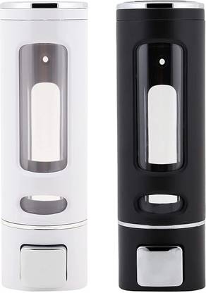 elegance shoppers stop Capsule Soap Dispenser B&W Combo 400 ml Conditioner, Gel, Liquid, Shampoo, Sanitizer Stand, Soap Dispenser