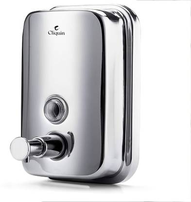 Cliquin Premium Push Soap Dispenser for Bathroom, Kitchen & Hotel – Stainless Steel 500 ml Conditioner, Foam, Liquid, Shampoo, Soap, Sanitizer Stand Dispenser