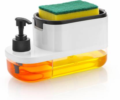 CLOUDHEAD 2 in 1 Liquid Dispenser,Soap Dispenser With Hand Wash Dispenser 600 ml Conditioner, Liquid, Shampoo, Soap Dispenser