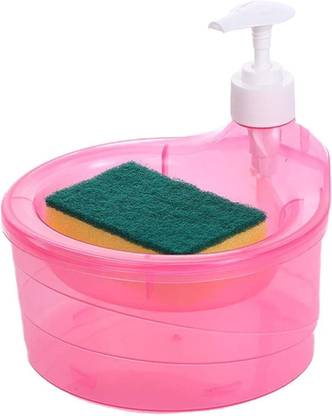 ActrovaX Kitchen Accessories Double Layer 2 in 1 Liquid soap Dispenser with Pump 250 ml Liquid, Soap, Conditioner, Gel, Shampoo, Lotion Dispenser