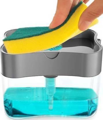 Priyansh 2 IN 1 Sponge Scrubber With Unique Liquid Soap Dispenser Scrub Sponge