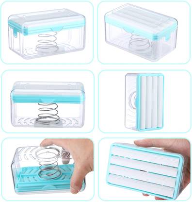 SATSUN ENTERPRISE 2-In-1 Portable Laundry Rolling Soap Box Soap Bar 400ml Soap Dispenser 500 ml Soap Dispenser