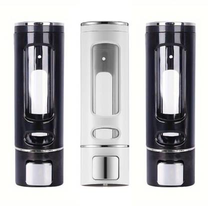 CLIBO Premium Quality Wall Mount Liquid Soap Dispenser | ABS Plastic Body | Pack of 3 700 ml Conditioner, Gel, Liquid, Lotion, Sanitizer Stand, Shampoo Dispenser