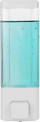 Pink Tokri ABS Wall Mount Multipurpose Transparent Liquid Dispenser For Kitchen & Bathroom 350 ml Gel, Conditioner, Liquid, Shampoo, Lotion, Soap Dispenser