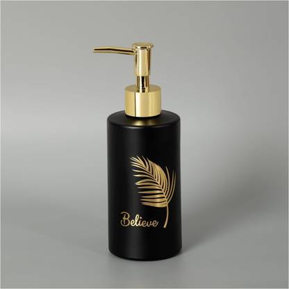 Rouxa Glass Liquid Soap Dispenser for Hand wash Bathroom Accessories 300ml 500 L Liquid, Shampoo Dispenser