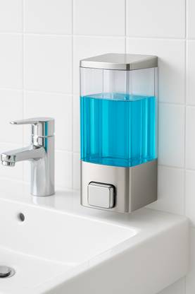 Citrine ABS Wall Mounted Handwash Dispensers for Bathroom Kitchen 350 ml 350 ml Liquid, Sanitizer Stand, Conditioner, Soap, Shampoo, Foam Dispenser