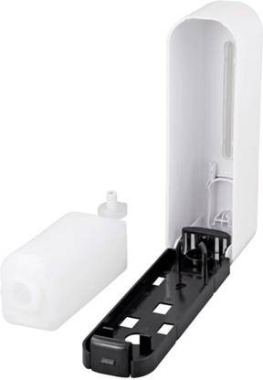 AMATRA Premium Quality White Oval Multipurpose 350 ML Liquid Soap Dispenser 1 L Liquid, Shampoo, Gel, Foam, Lotion, Sanitizer Stand, Conditioner, Soap Dispenser