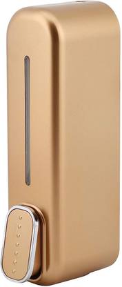 fastgear Wall Mounted PVC Liquid Soap Dispenser for Home,Office,Bathroom& Kitchen(Golden) 375 ml Soap, Liquid, Shampoo, Conditioner, Foam, Gel, Lotion Dispenser