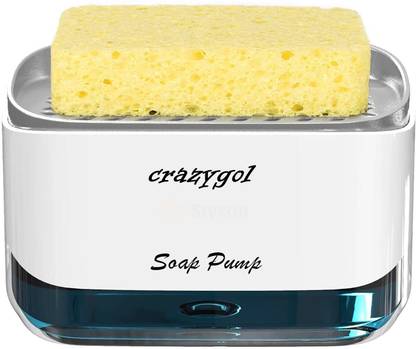 CRAZYGOL Probus Soap Gel/Liquid Dispenser and Sponge Holder 250 ml Soap, Shampoo, Liquid, Gel, Foam Dispenser
