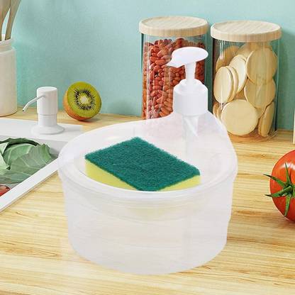 Aseenaa Double layer Soap Dispenser for Bathroom Dishwasher Kitchen Sink Accessories 0.5 L Foam, Gel, Liquid, Soap Dispenser