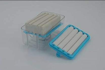 Finner 2 in 1 Soap Bar Box with Rubber Roller Soap Saver with Drain Holes and Spring 450 ml Soap Dispenser