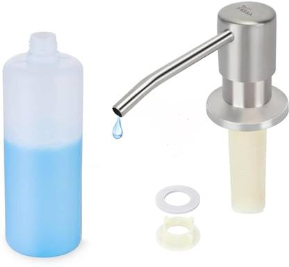Fossa Kitchen Sink Stainless Steel Refillable Bottle 300 ml Soap Dispenser
