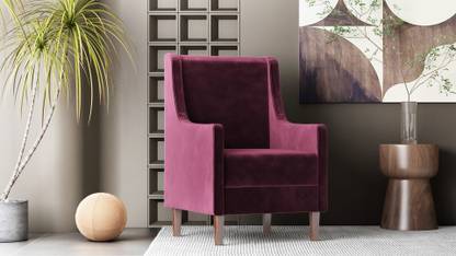 Parth designs Mediterranean Arm Chair Fabric Living Room Chair