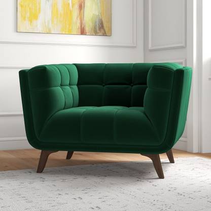 HighTable Modern Luxury Tufted Accent Armchair Fabric Living Room Chair