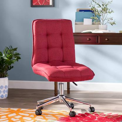 Doe Buck Doe Buck Velvet Jollo task chair /Armchair with chrome base Foam Living Room Chair