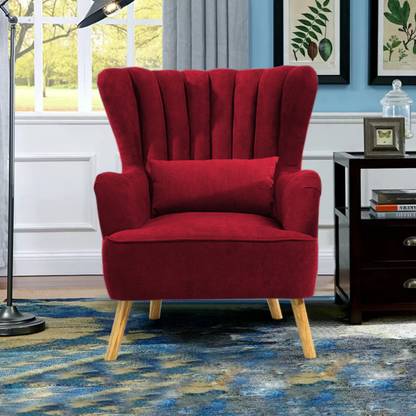 NAPTHRONE Wing Chair,Bedroom High Back Arm Rest Chair Foam Living Room Chair