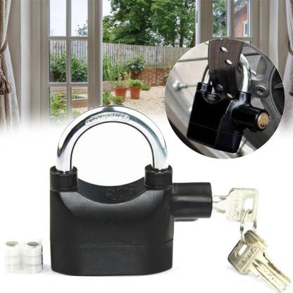 Buyerzone Anti-Theft Motion Sensor Security Heavy Duty Door Siren Safety Alarm Lock 110dba Padlock