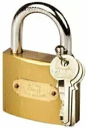 kathiriyas Key insert & Turn Knob Padlock Padlock