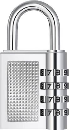 Triangle Ant ™4 Digit Combination Padlock Gate Locks Long Combination for Gym Sports Locker Combination Lock