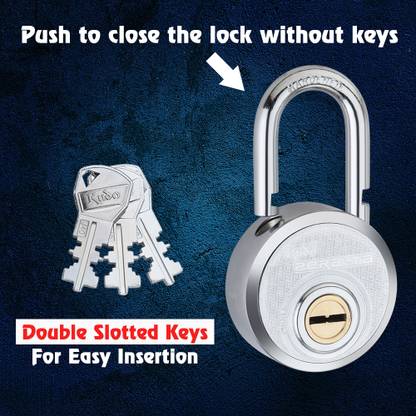 alone Kudo Peralta 67mm Ultra Push Locking for Home Gate & Shop,3 Keys Double Locking Padlock