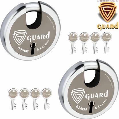S-Guard Shutter Lock,Door lock for Home-65MM-6 Levers heavy duty lock-S-GAURD-Laser Padlock