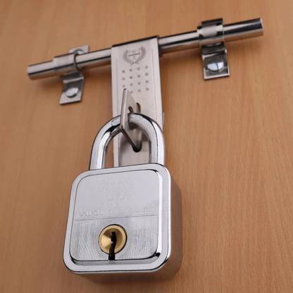 HARRISON Virat Premium Square Padlock (8 Levers) with 4 No. Keys - 65 MM Padlock