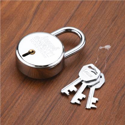 LASER Shakti 50mm with 3 Keys Padlock